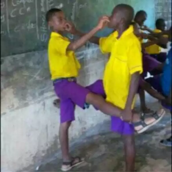 Did You Go Through This Punishment During Your Secondary School Days ? [See Photo]